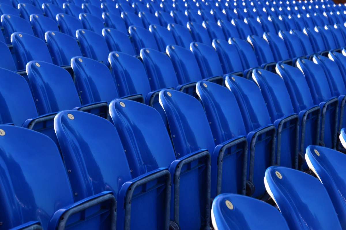 arranjo de assentos em estádio