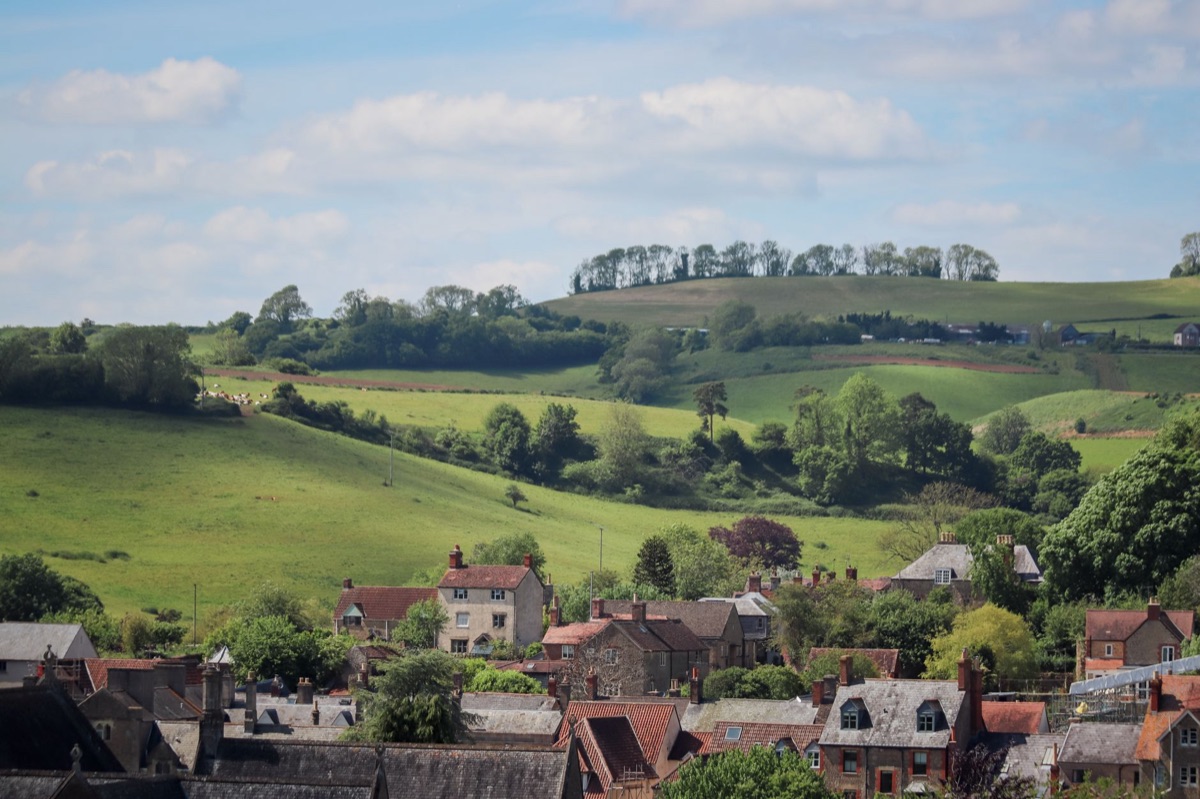 English countryside hillside