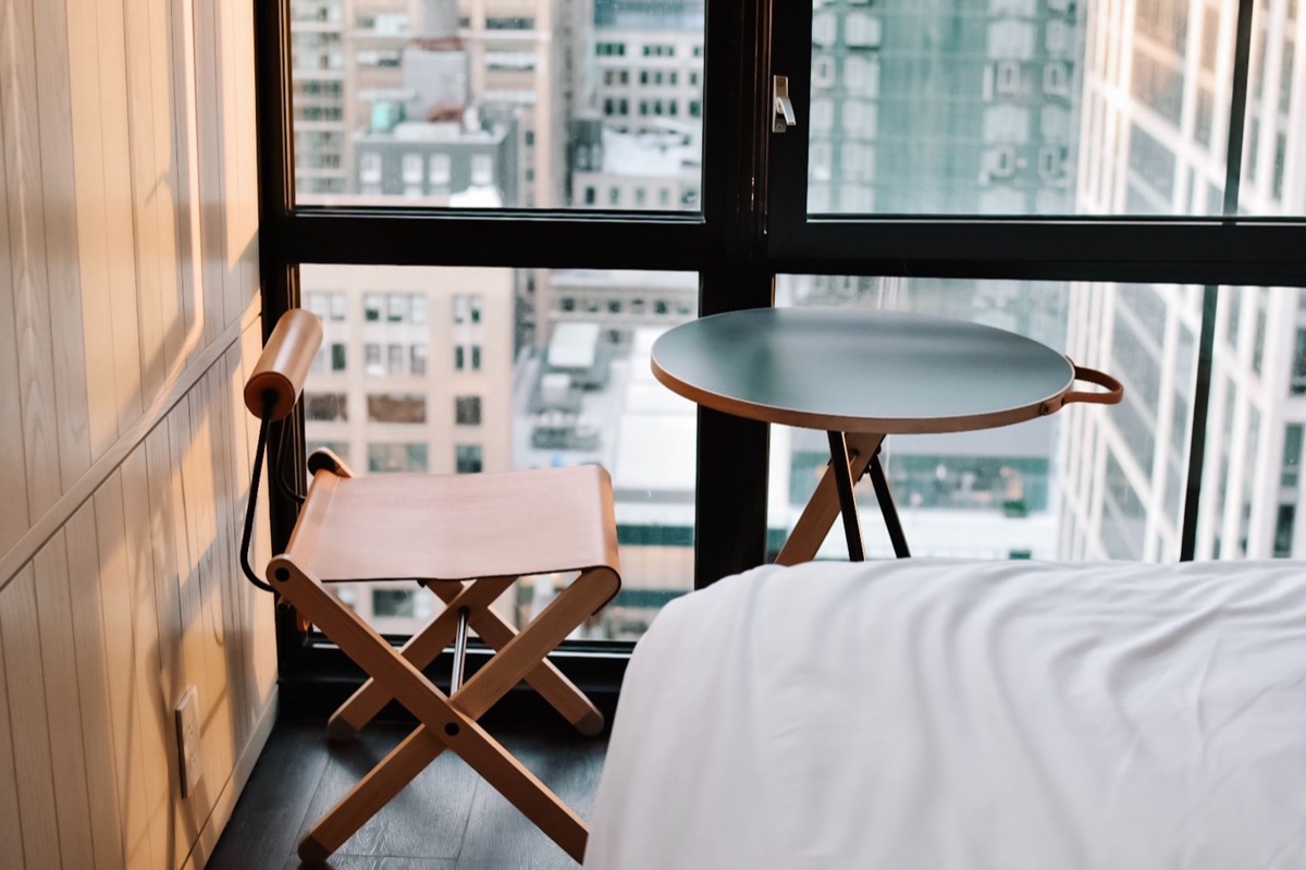 quarto hotel com vista para o rio