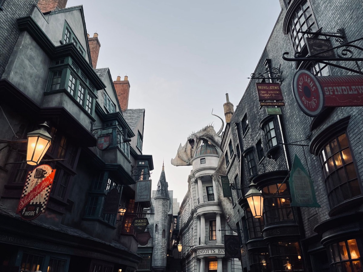 Harriet Potter filming set exterior in London