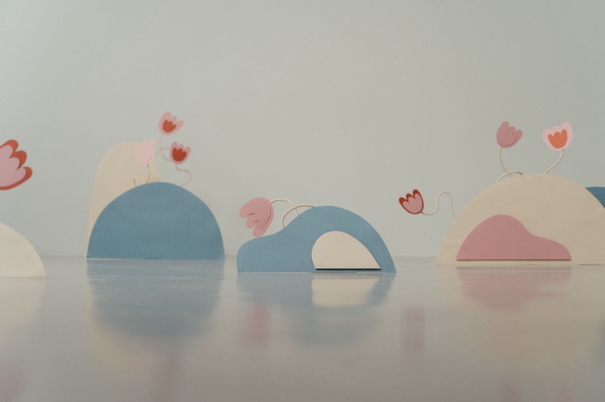 escultura abstracta en galería