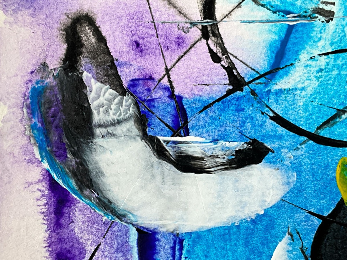 peinture abstraite up close