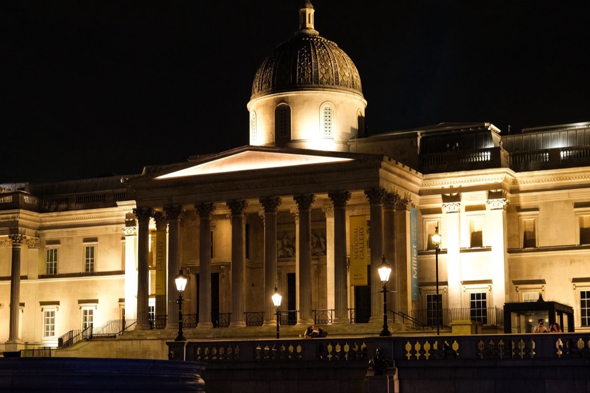 London art gallery entrance
