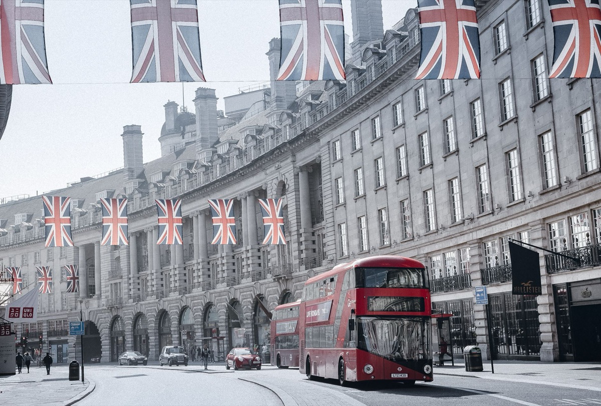 Buste de tourisme à Oxford Street