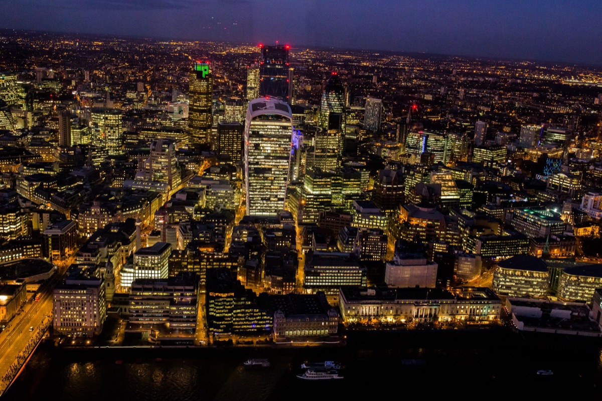 London Skyline abend
