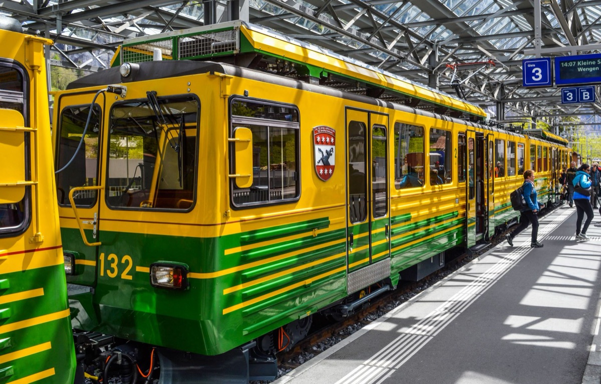 Tourist train with passengers in Paris