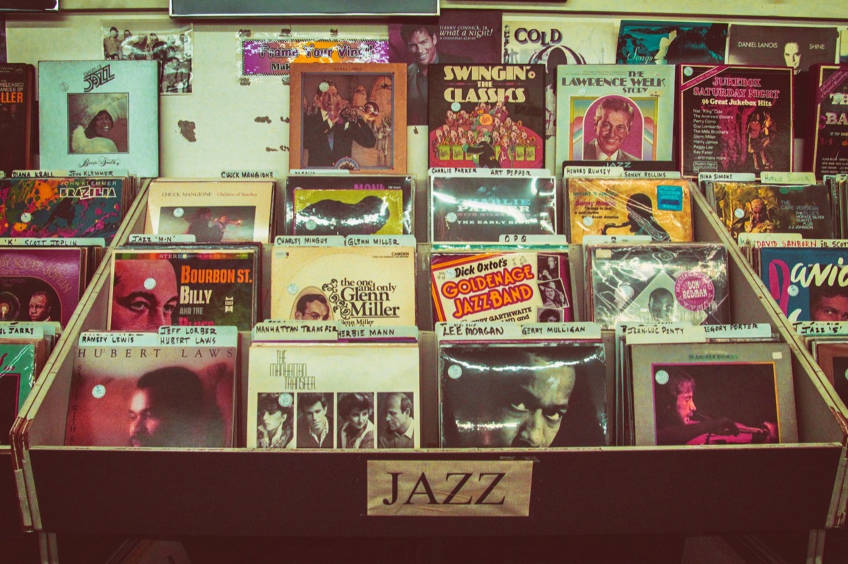 record store window display