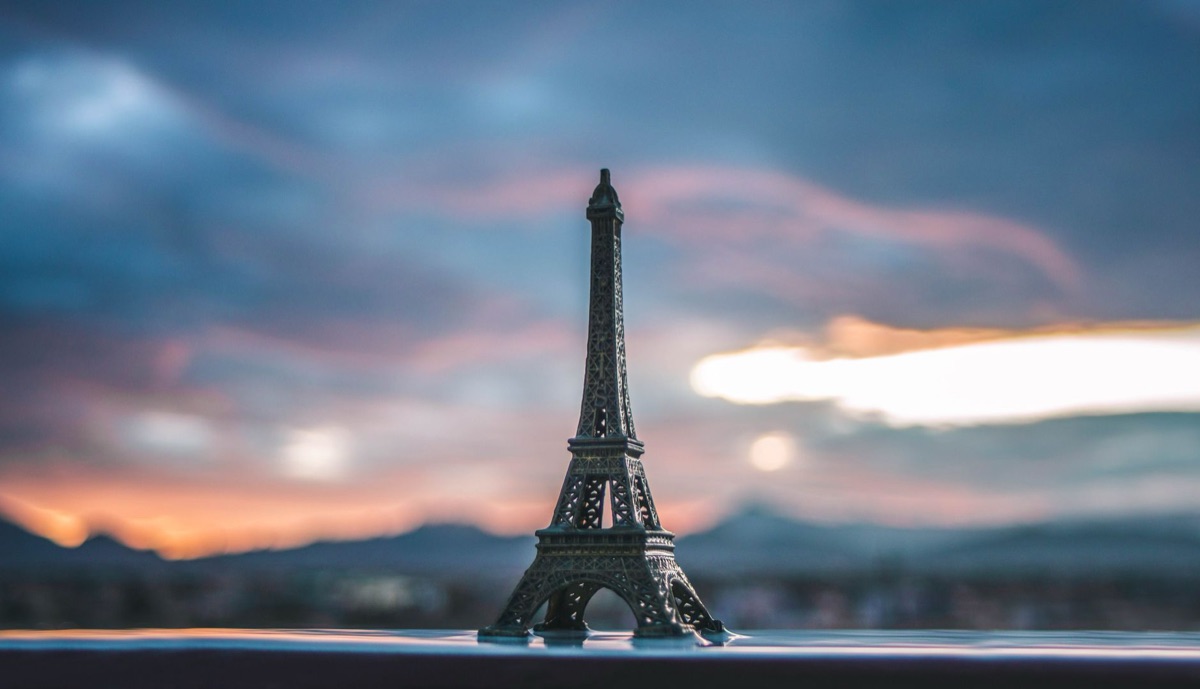 Eiffel Tower at sunset