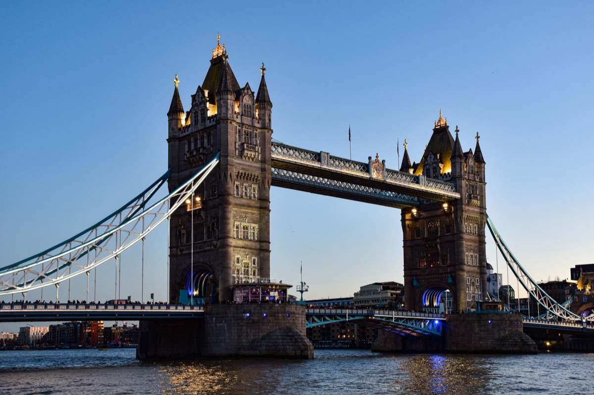 Londoner Skyline abends