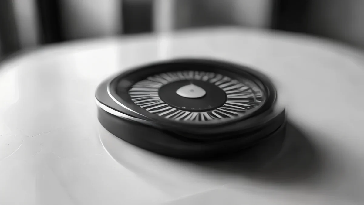 Black studio meter in a studio setting
